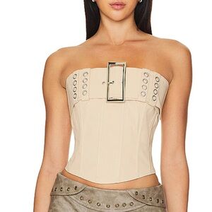 Women's Strapless Beige Corset Top

KAYLA BODICE | BEIGE